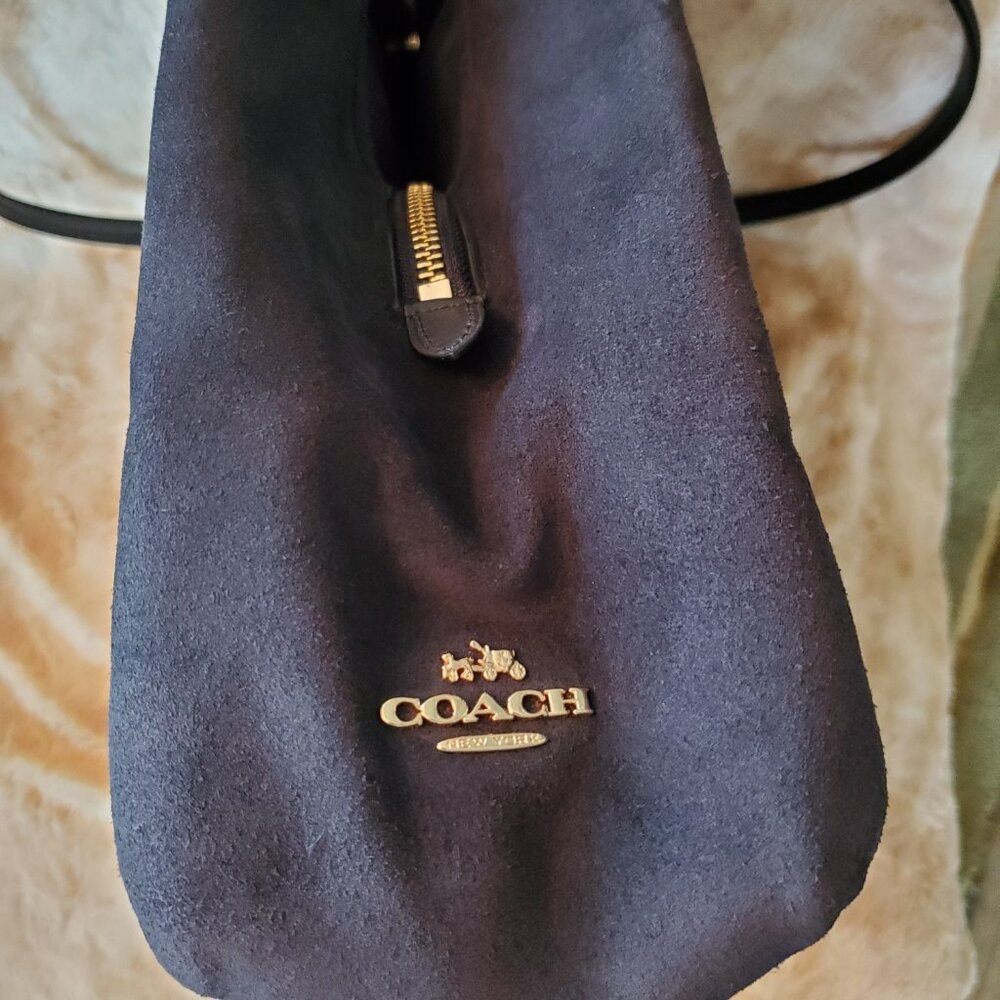 NEW $600 Phoebe Leather Suede Hobo AUTHENTIC COACH COLLECTION! $6.99 Shipping! - Picture 5 of 12